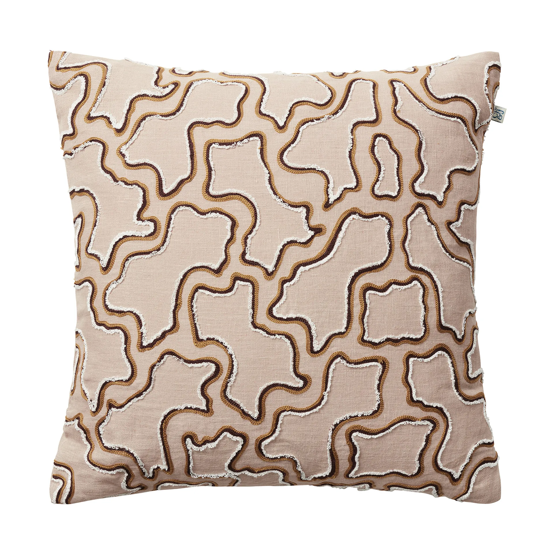 Kamal Kissenbezug 50 x 50cm, Masala Yellow-Cognac-Off White Chhatwal & Jonsson
