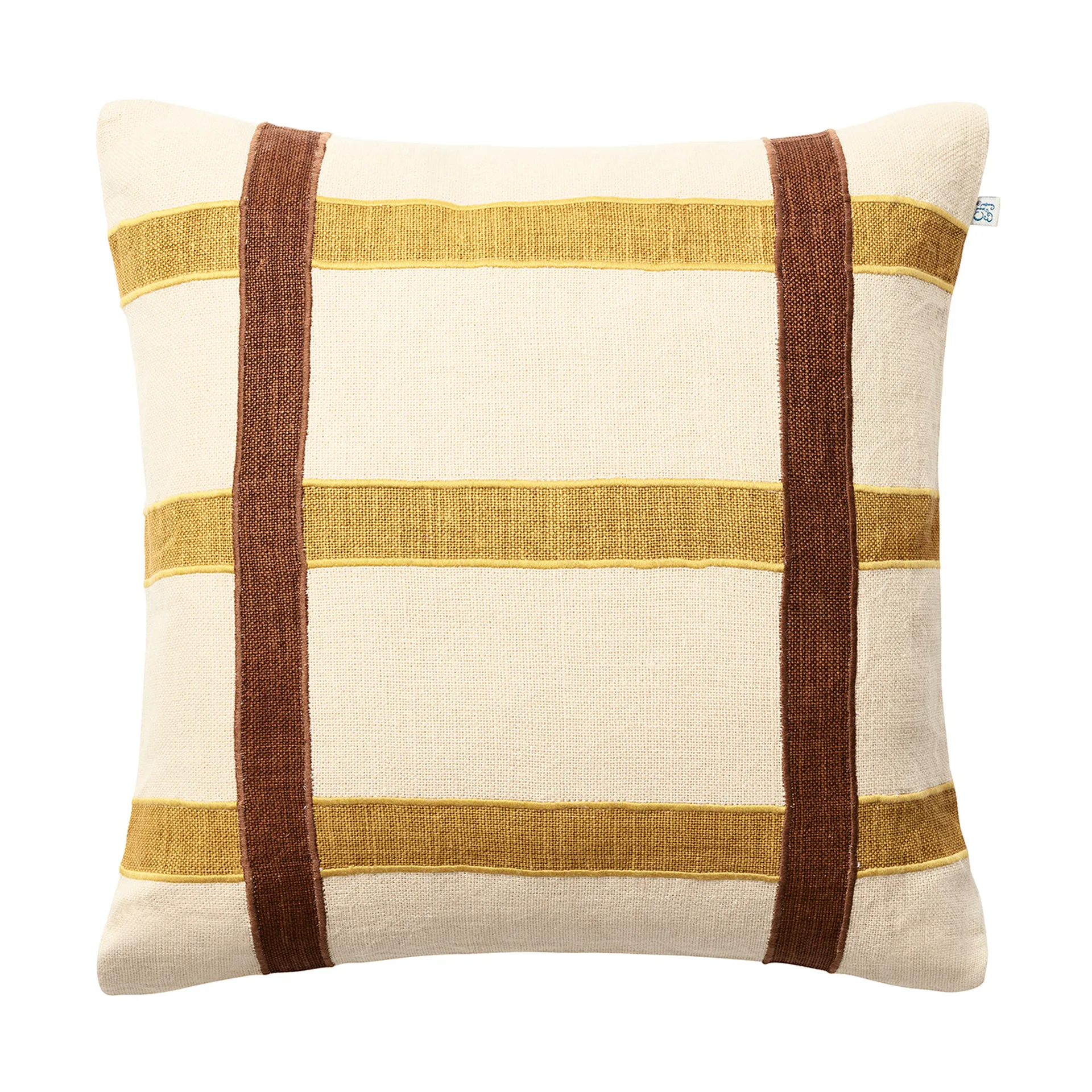 Kiran Kissenbezug 50 x 50cm, Spicy Yellow-Taupe Chhatwal & Jonsson