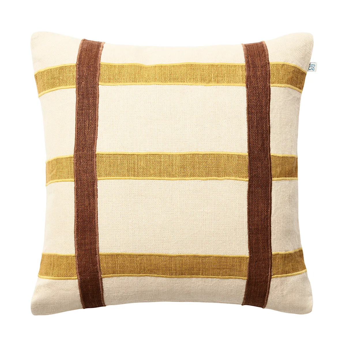 Chhatwal & Jonsson Kiran Kissenbezug 50 x 50cm Spicy Yellow-Taupe