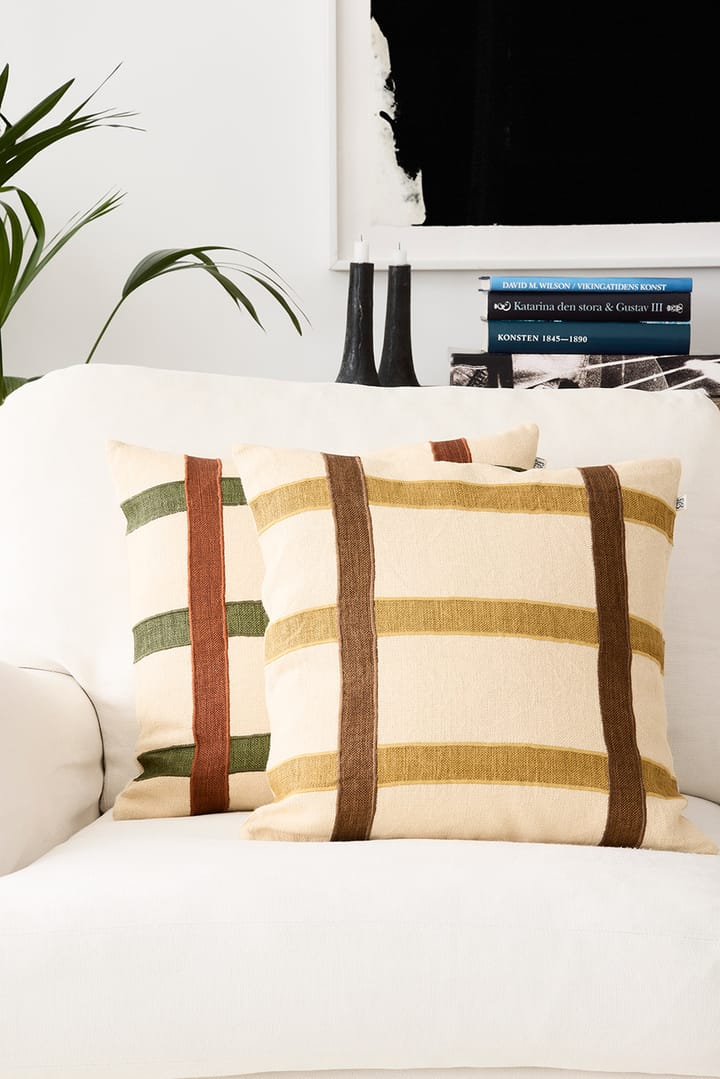 Kiran Kissenbezug 50 x 50cm, Spicy Yellow-Taupe Chhatwal & Jonsson