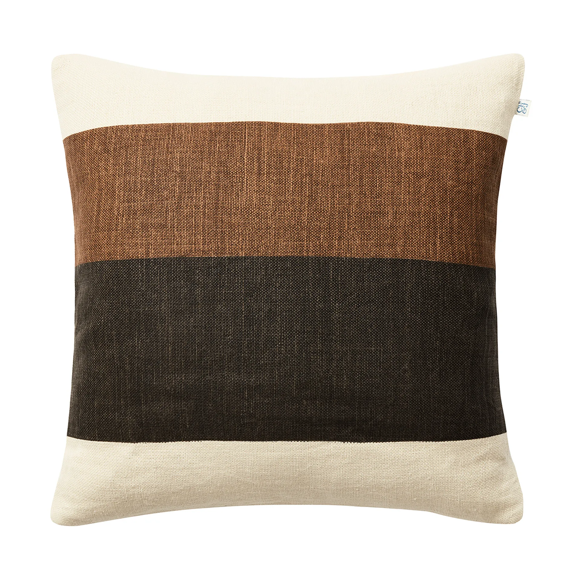 Kumar Kissenbezug 50 x 50cm, Taupe-Dark Brown Chhatwal & Jonsson