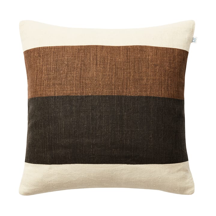 Kumar Kissenbezug 50 x 50cm - Taupe-Dark Brown - Chhatwal & Jonsson