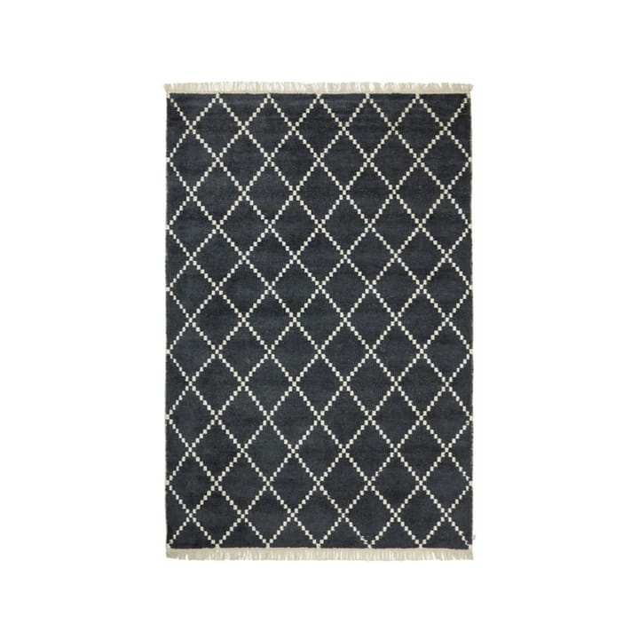 Kundi Teppich - Black/offwhite, Bambus/Seide, 230 x 320cm - Chhatwal & Jonsson