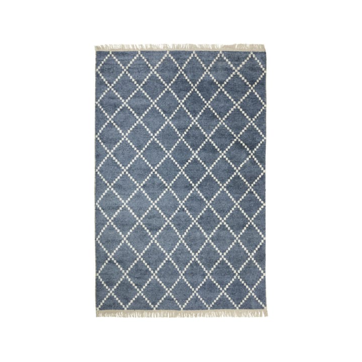 Kundi Teppich - Blue melange/offwhite, Bambus/Seide, 230 x 320cm - Chhatwal & Jonsson