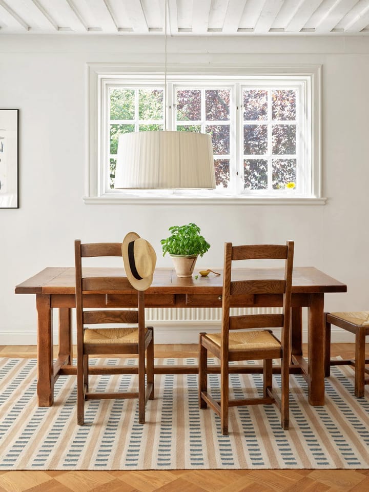 Ladakh Wollteppich 230x320 cm, Off white-l. beige-heaven blue Chhatwal & Jonsson