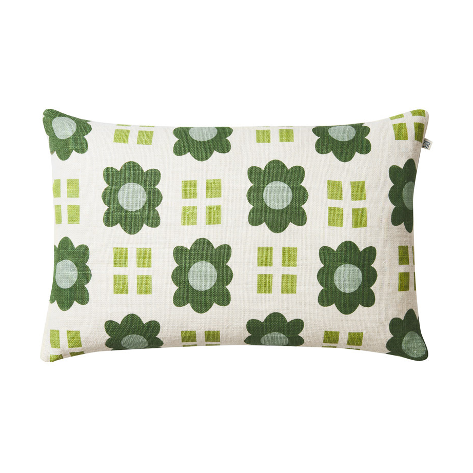 Chhatwal & Jonsson Lalit Kissenbezug 40x60 cm Aqua-lime-cactus green