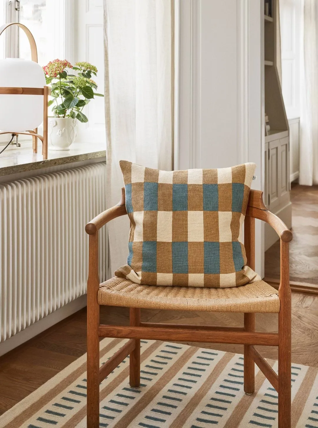 Marari Kissenbezug, Khaki-Heaven Blue, 50x50 cm Chhatwal & Jonsson