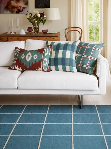 Milan Teppich - Heaven blue-off white, 180x270 cm - Chhatwal & Jonsson