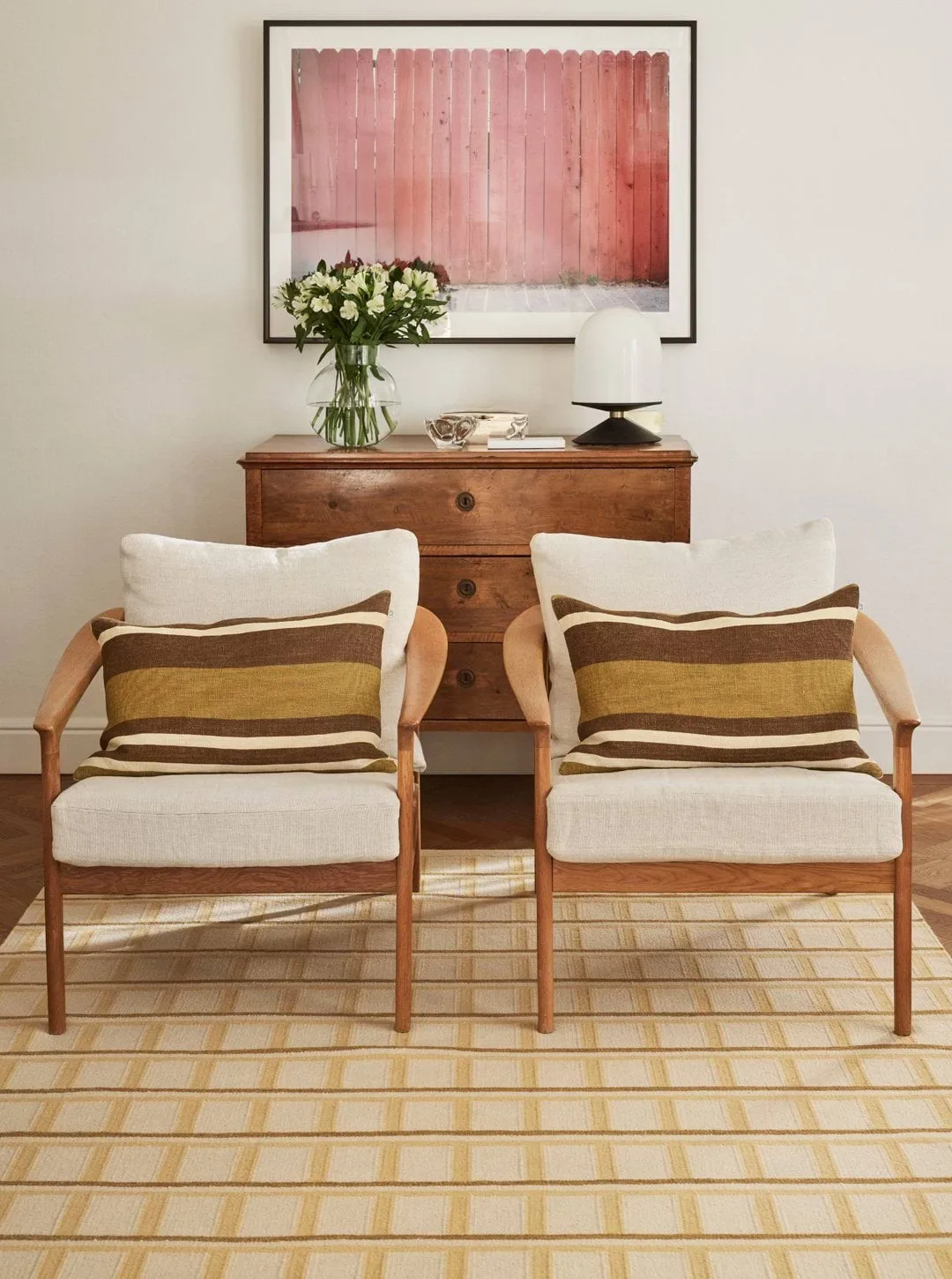 Mysore Wollteppich, Off White-Masala Yellow-Yellow, 180x270 cm Chhatwal & Jonsson