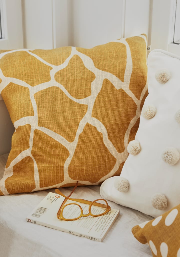 Nadi Kissenbezug 50 x 50cm, Spicy yellow-light beige Chhatwal & Jonsson