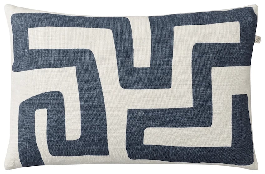 Chhatwal & Jonsson Nagra Kissenbezüge 40x60 cm Off white-blau