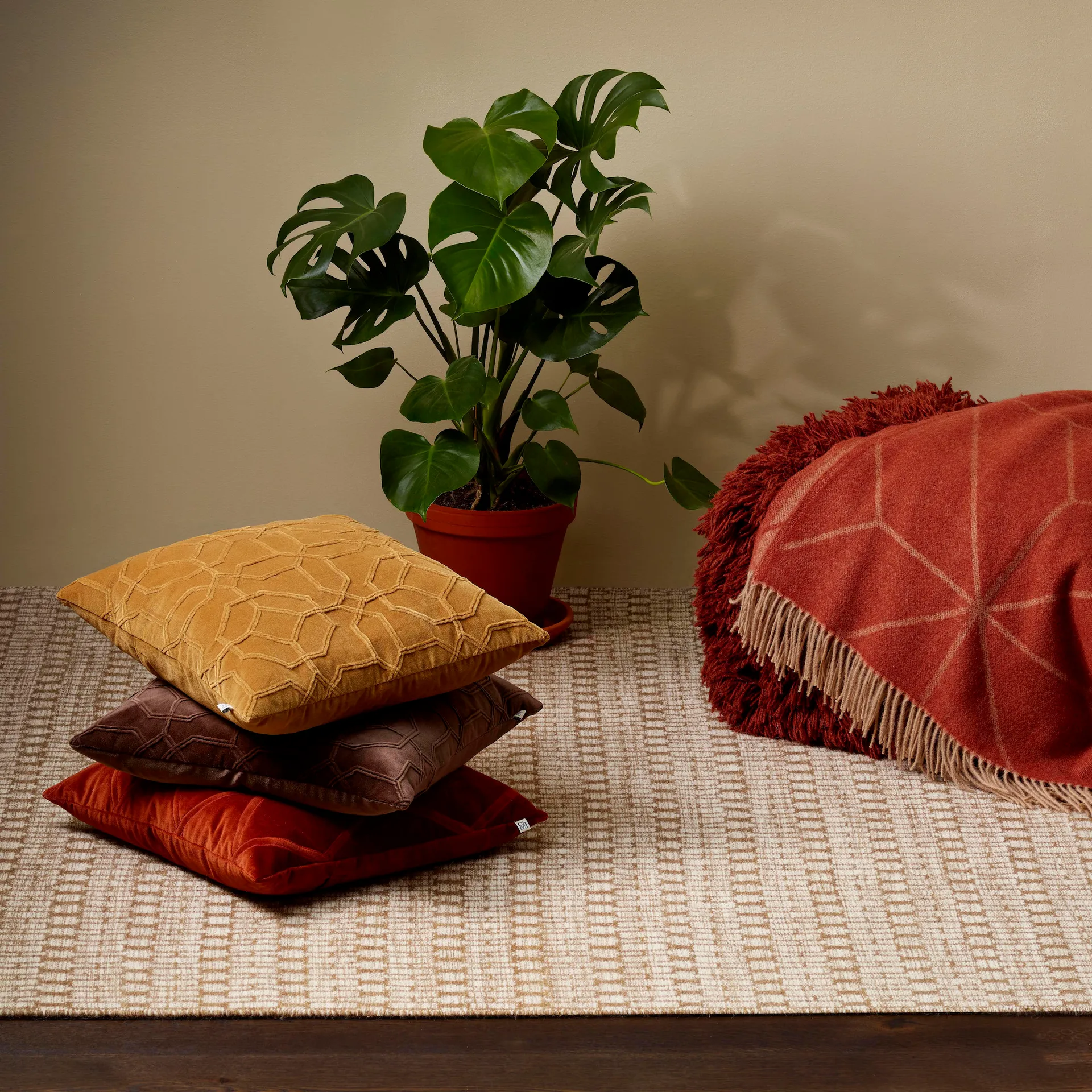 Nandi Kissenbezug 50 x 50cm, Masala yellow Chhatwal & Jonsson