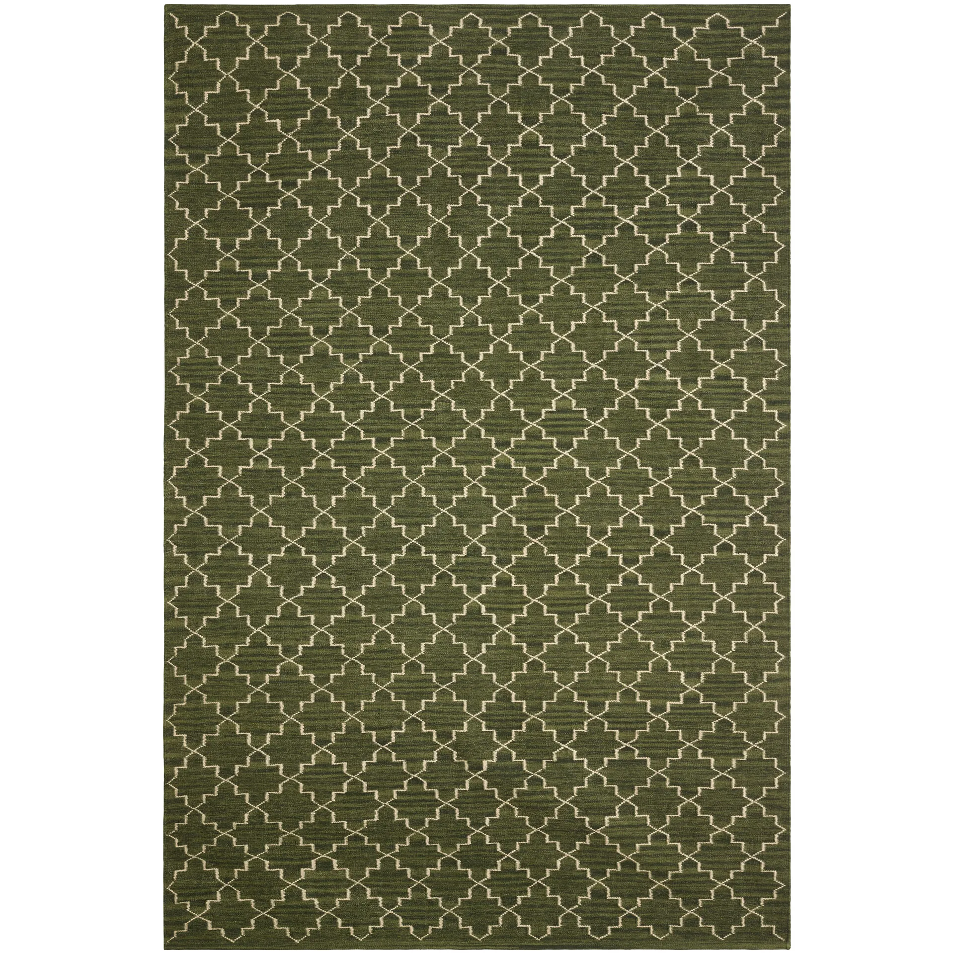 New Geometric Teppich 234 x 323cm, Green melange-off white Chhatwal & Jonsson