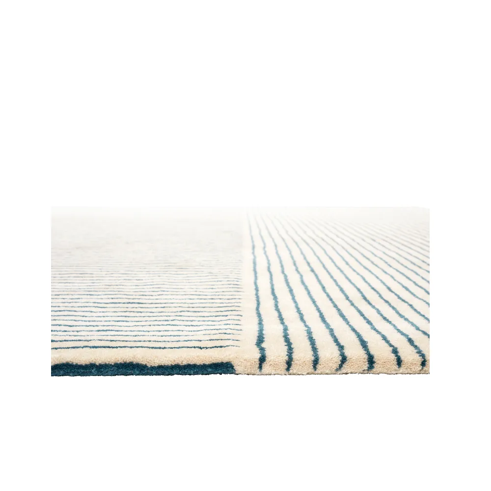 Radha Wollteppich 180 x 270cm, Off white-heaven blue Chhatwal & Jonsson