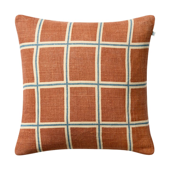 Raha Kissenbezug 50x50 cm - Apricot orange-heaven blue - Chhatwal & Jonsson