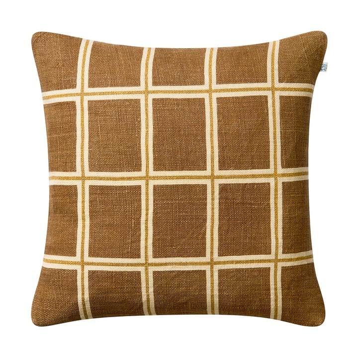 Raha Kissenbezug 50x50 cm - Taupe-masala yellow - Chhatwal & Jonsson