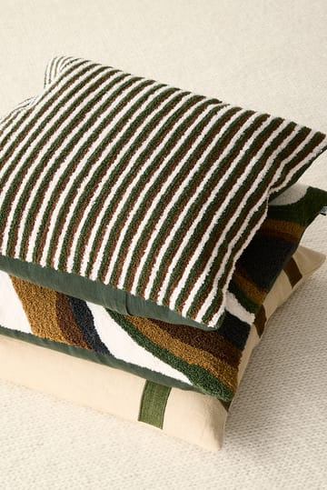 Raipur Kissenbezug 50 x 50cm - Cognac-Cactus Green-Off White - Chhatwal & Jonsson