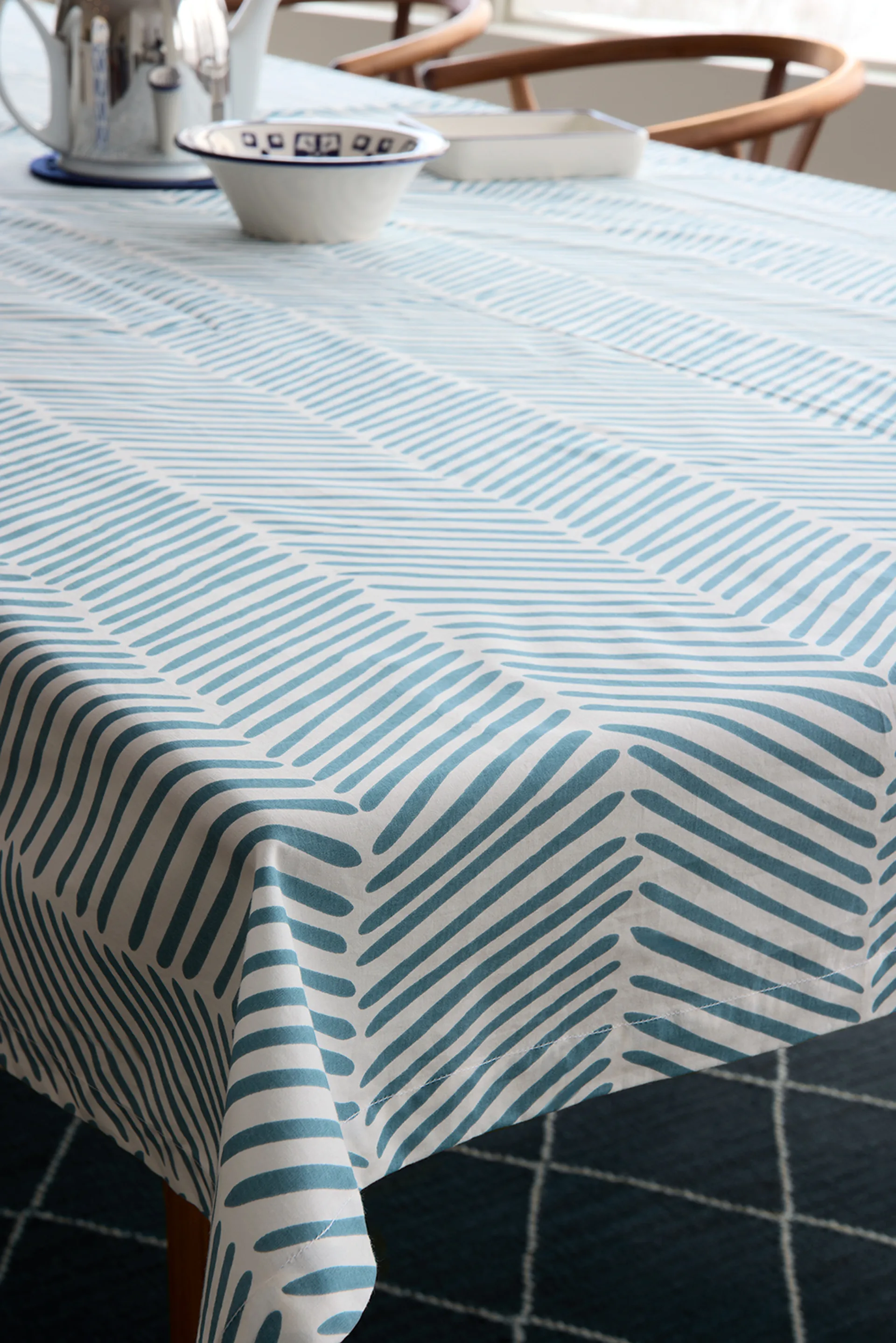 Rama Tischdecke 150 x 350cm, Heaven blue Chhatwal & Jonsson