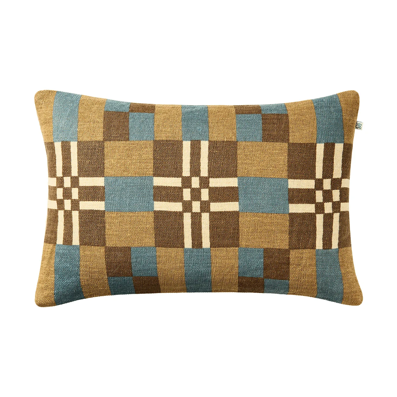 Ravi Kissenbezug, Khaki-Heaven Blue-Taupe, 40x60 cm Chhatwal & Jonsson