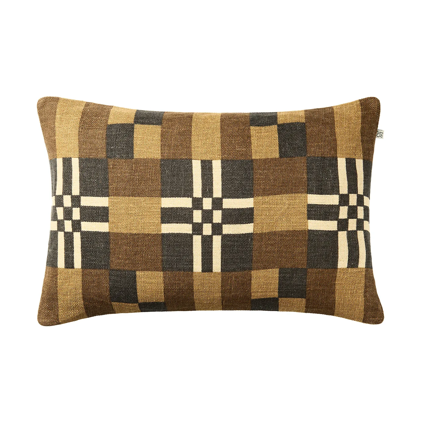 Ravi Kissenbezug, Taupe-Khaki-Dunkelbraun, 40x60 cm Chhatwal & Jonsson