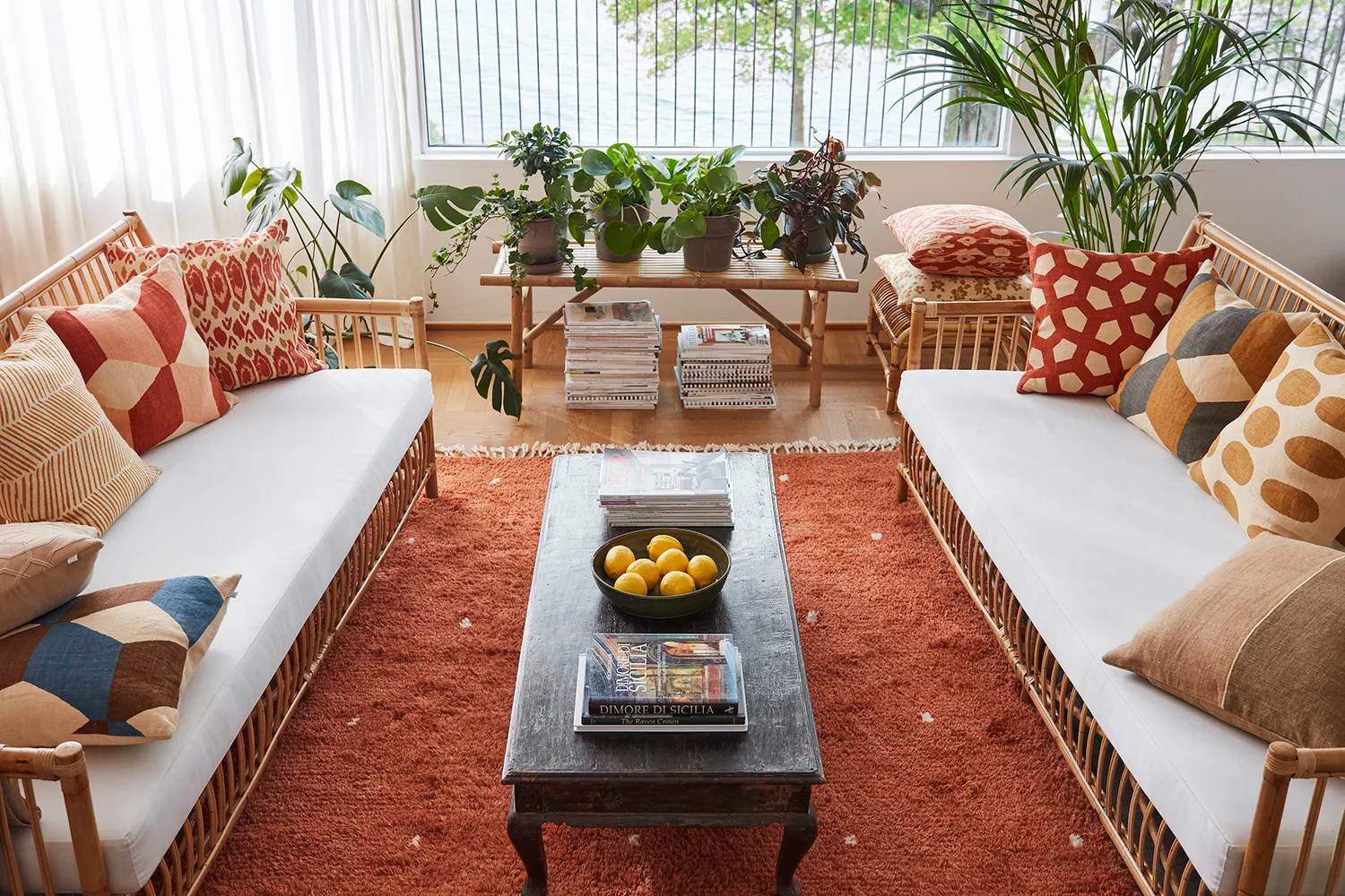 Ravi Teppich 177 x 266cm, Orange-off white Chhatwal & Jonsson