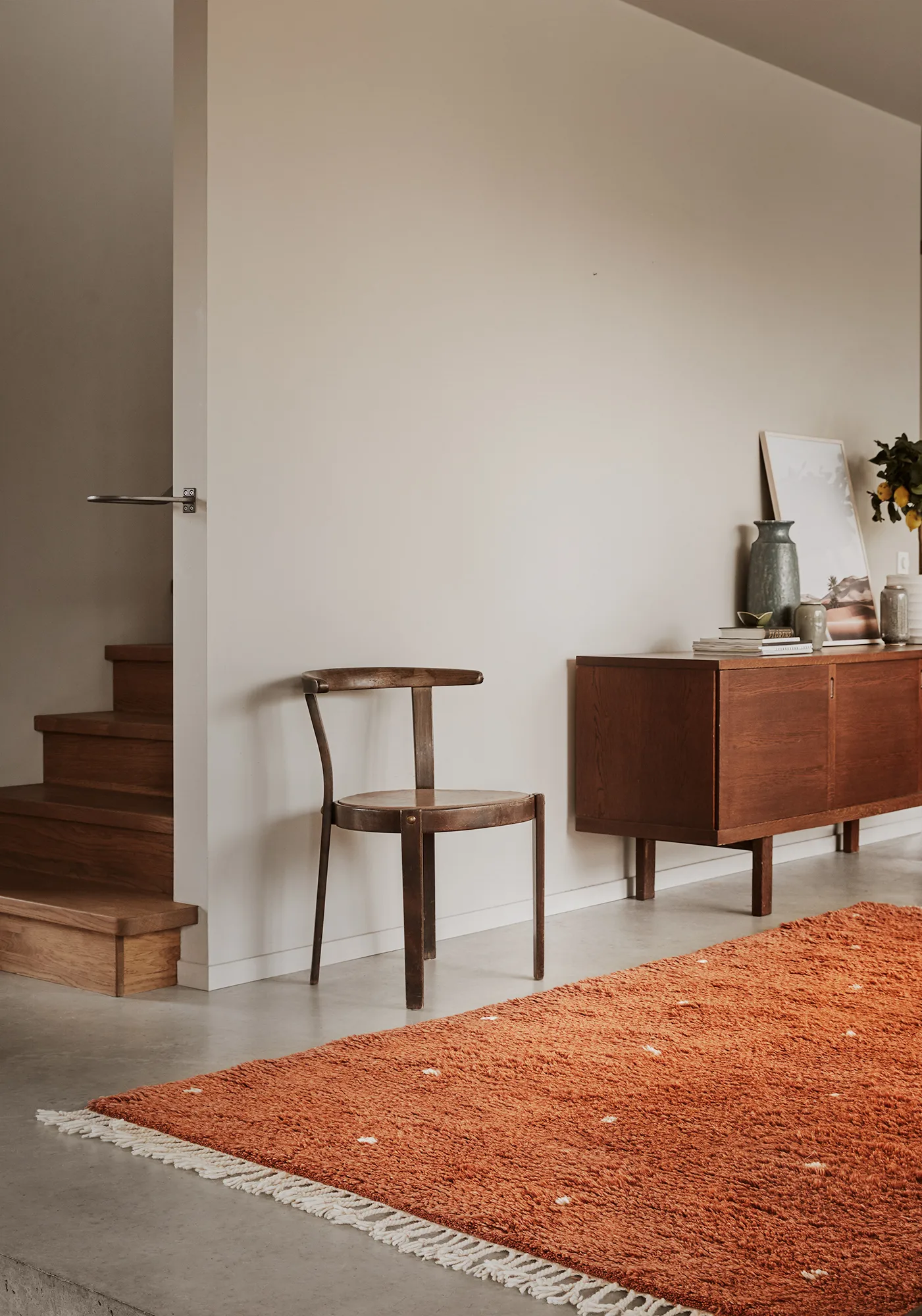 Ravi Teppich 177 x 266cm, Orange-off white Chhatwal & Jonsson