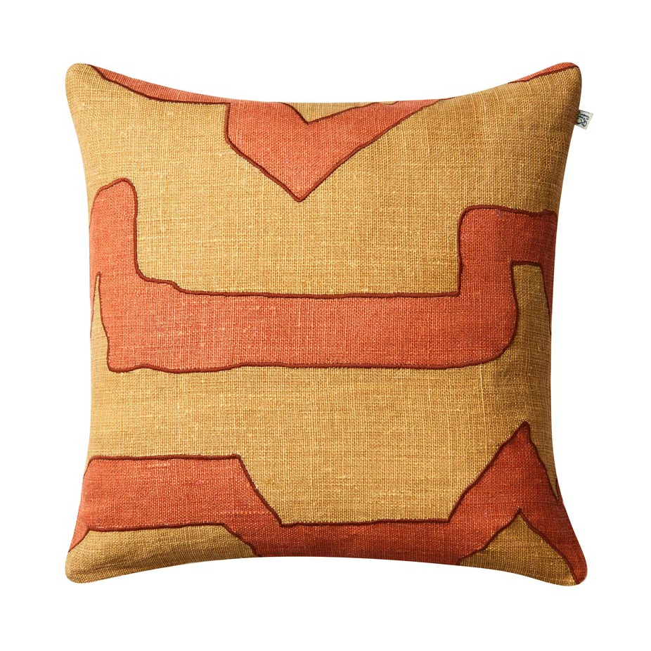 Chhatwal & Jonsson Sikkim Kissenbezug 50 x 50cm Apricot orange-khaki