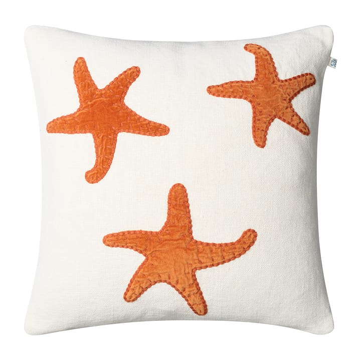 Star Fish Kissenbezug 50 x 50cm - Off white-orange - Chhatwal & Jonsson