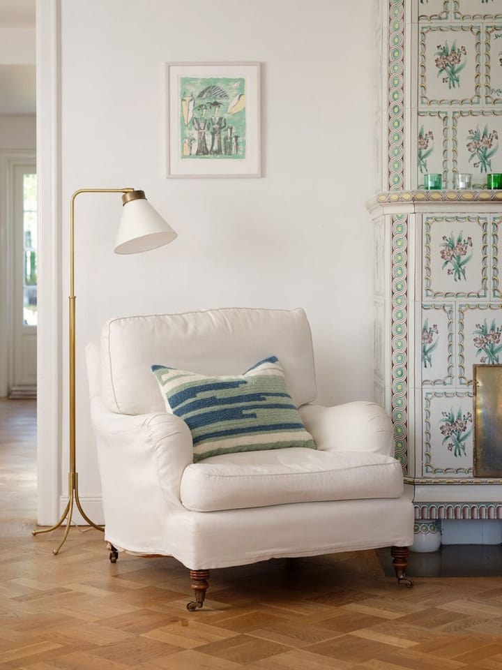 Stripe Asis Kissenbezug 40x60 cm, Heaven blue-aqua-off white Chhatwal & Jonsson