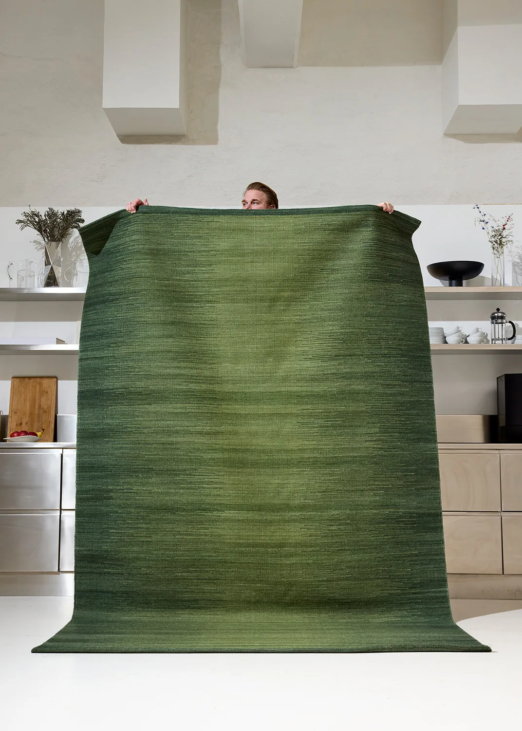 Tapti Wollteppich, Green, 180x270 cm Chhatwal & Jonsson