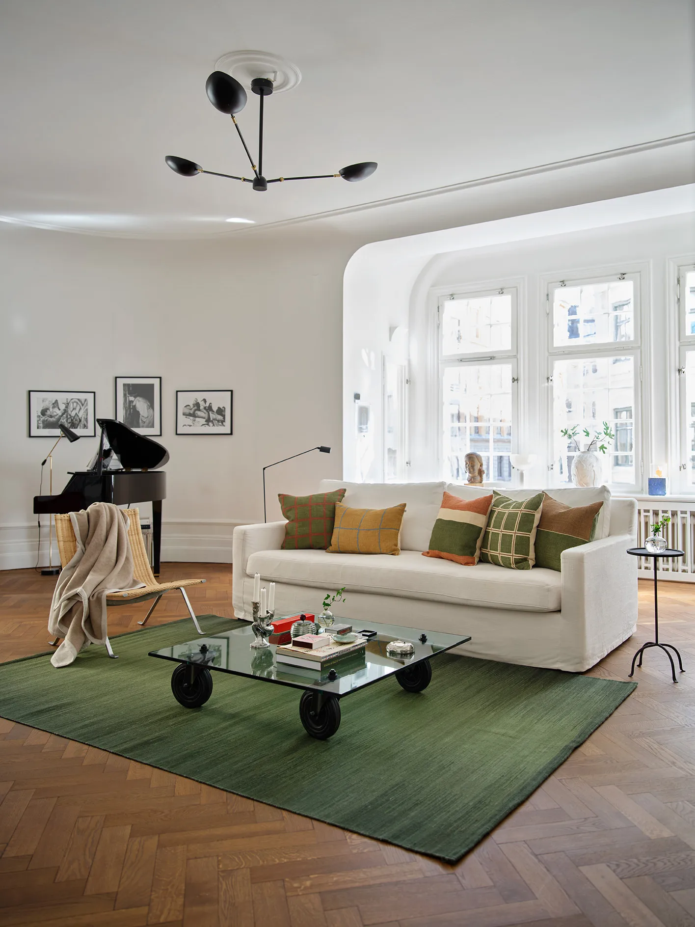 Tapti Wollteppich, Green, 180x270 cm Chhatwal & Jonsson