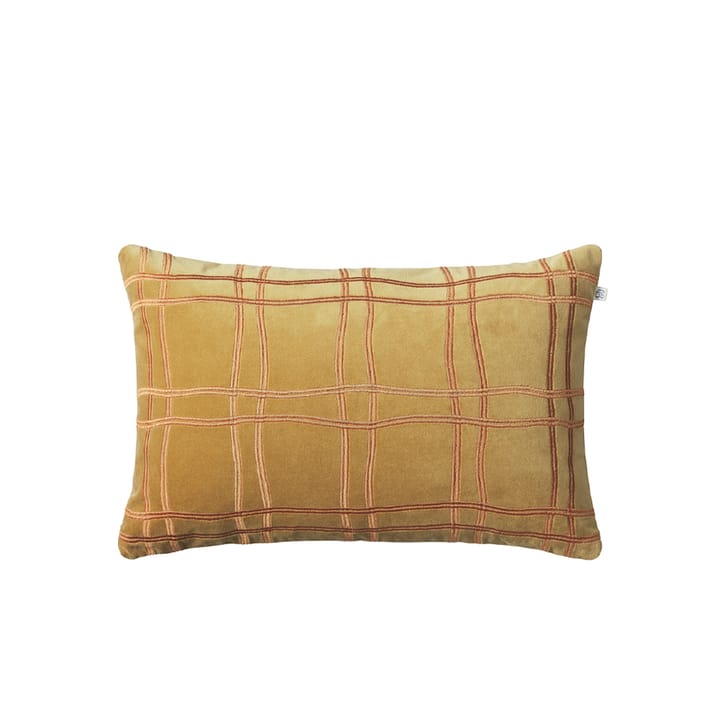 Tattersall Kissen - Masala yellow/orange, 60 x 40cm - Chhatwal & Jonsson