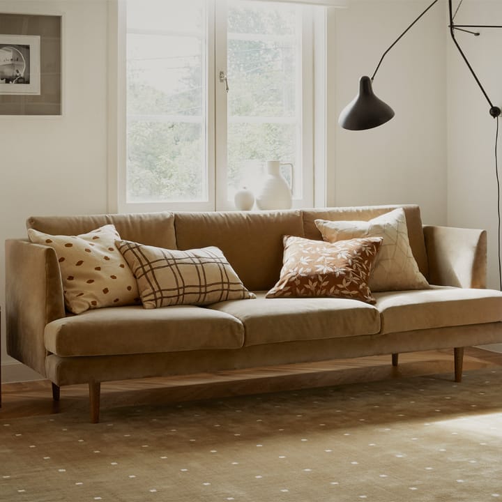 Tattersall Kissenbezug, Masala yellow/orange, 60 x 40cm Chhatwal & Jonsson