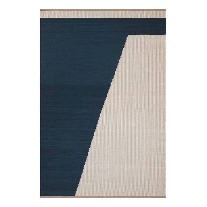 Una Wollteppich 180 x 270cm - Dark blue-beige-off white - Chhatwal & Jonsson