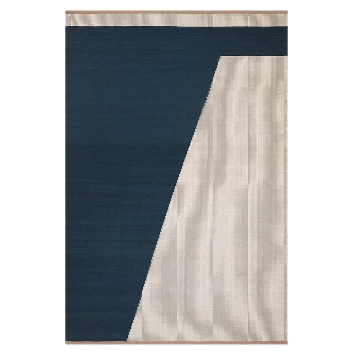 Una Wollteppich 230 x 320cm - Dark blue-beige-off white - Chhatwal & Jonsson