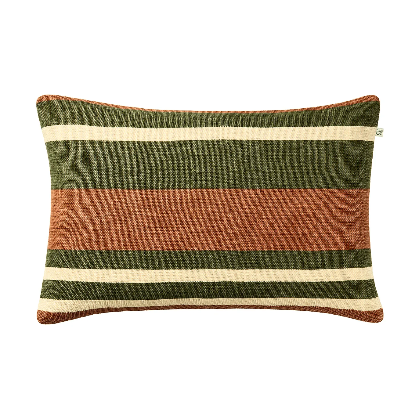 Vera Kissenbezug, Apricot Orange-Cactus Green, 40x60 cm Chhatwal & Jonsson