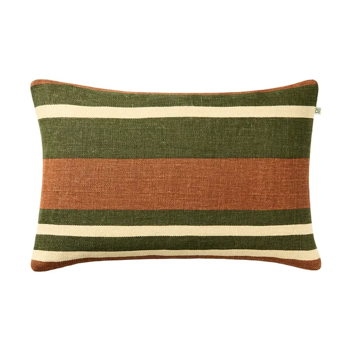 Vera Kissenbezug - Apricot Orange-Cactus Green, 40x60 cm - Chhatwal & Jonsson
