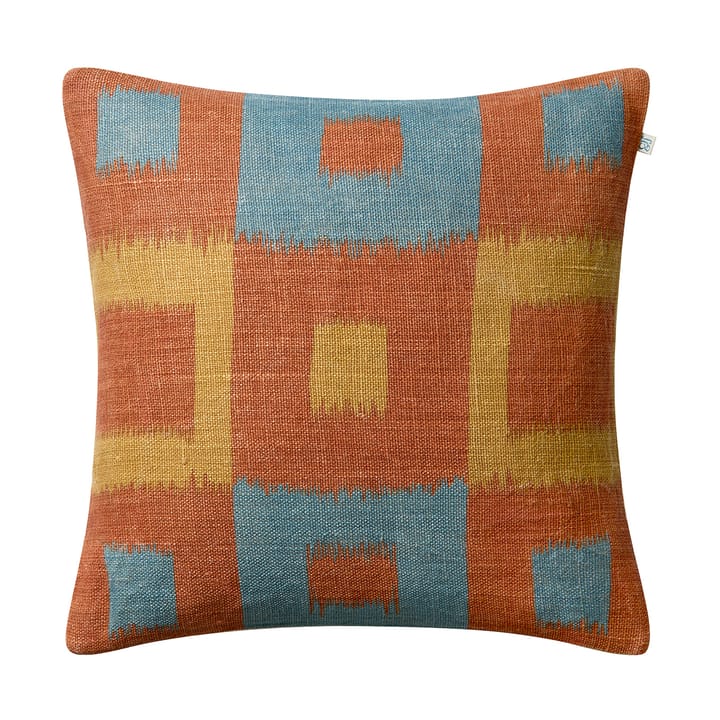 Vicky Kissenbezug 50x50 cm - Apricot orange-heaven blue-khaki - Chhatwal & Jonsson