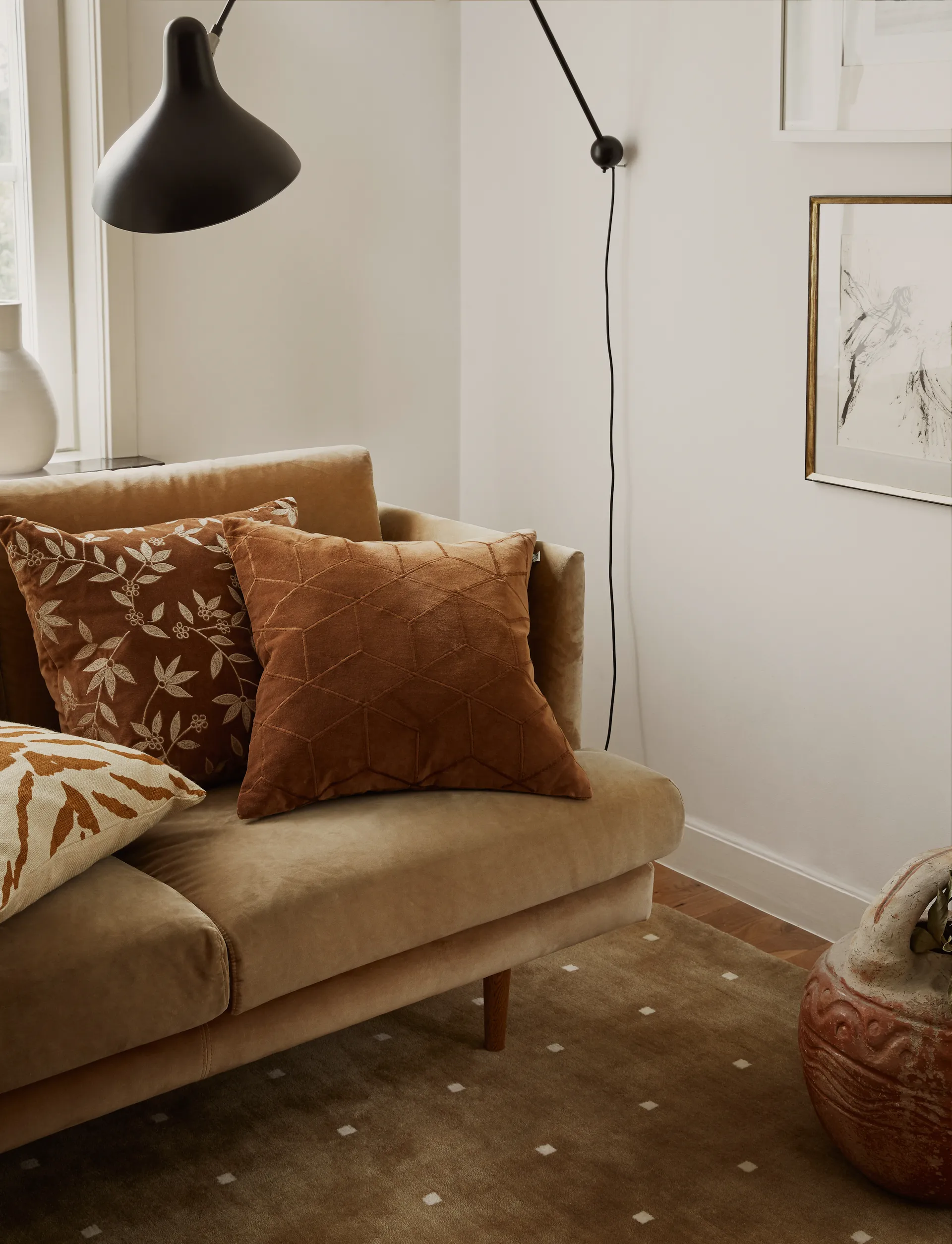 Vir Kissenbezug 50 x 50cm, Cognac Chhatwal & Jonsson