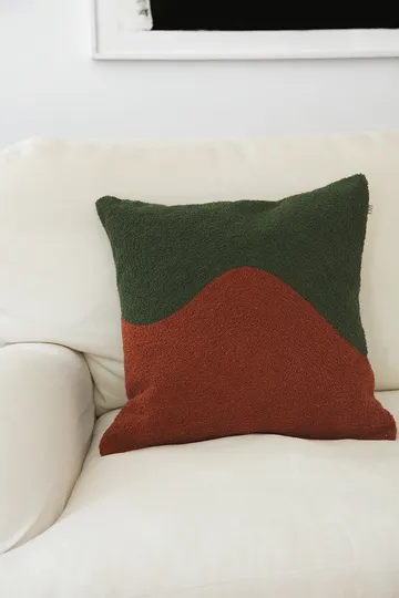 Yogi Kissenbezug 50 x 50 cm - Forest Green-Terracotta - Chhatwal & Jonsson