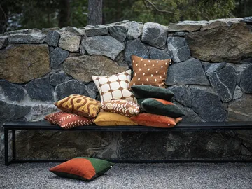 Yogi Kissenbezug 50 x 50 cm - Forest Green-Terracotta - Chhatwal & Jonsson