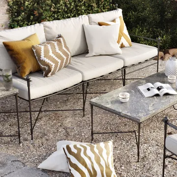 Zebra Outdoor Kissen 50 x 50 cm - Sage/off white, 50 cm - Chhatwal & Jonsson