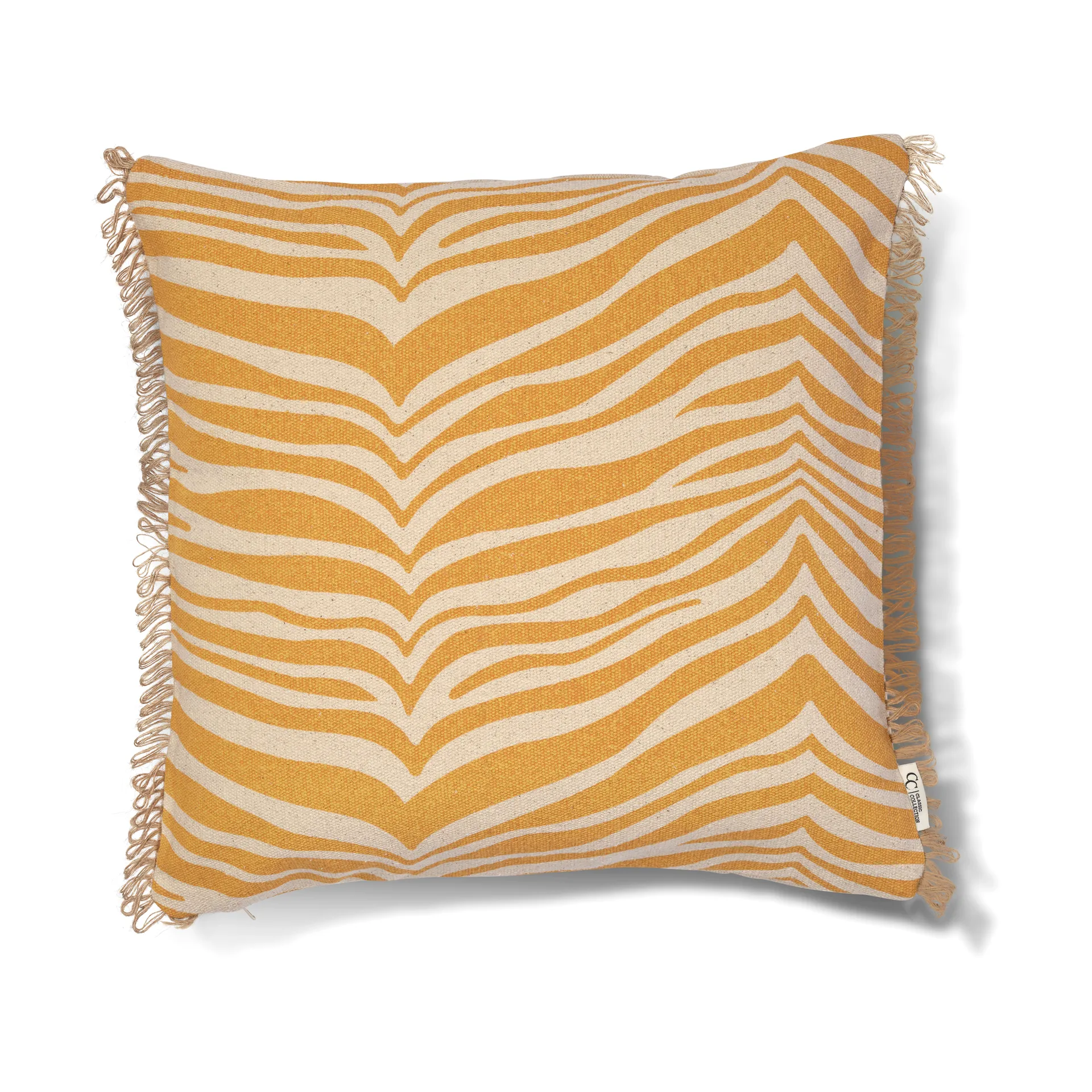 Classic Collection Zebra Kissen 50x50 cm, Yellow Classic Collection