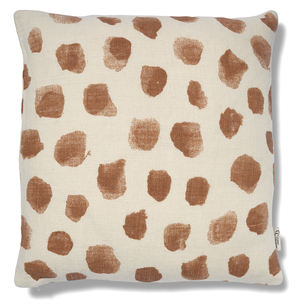 Classic Collection Dotty Kissenbezug 50x50 cm Weiß glasierter ingwer