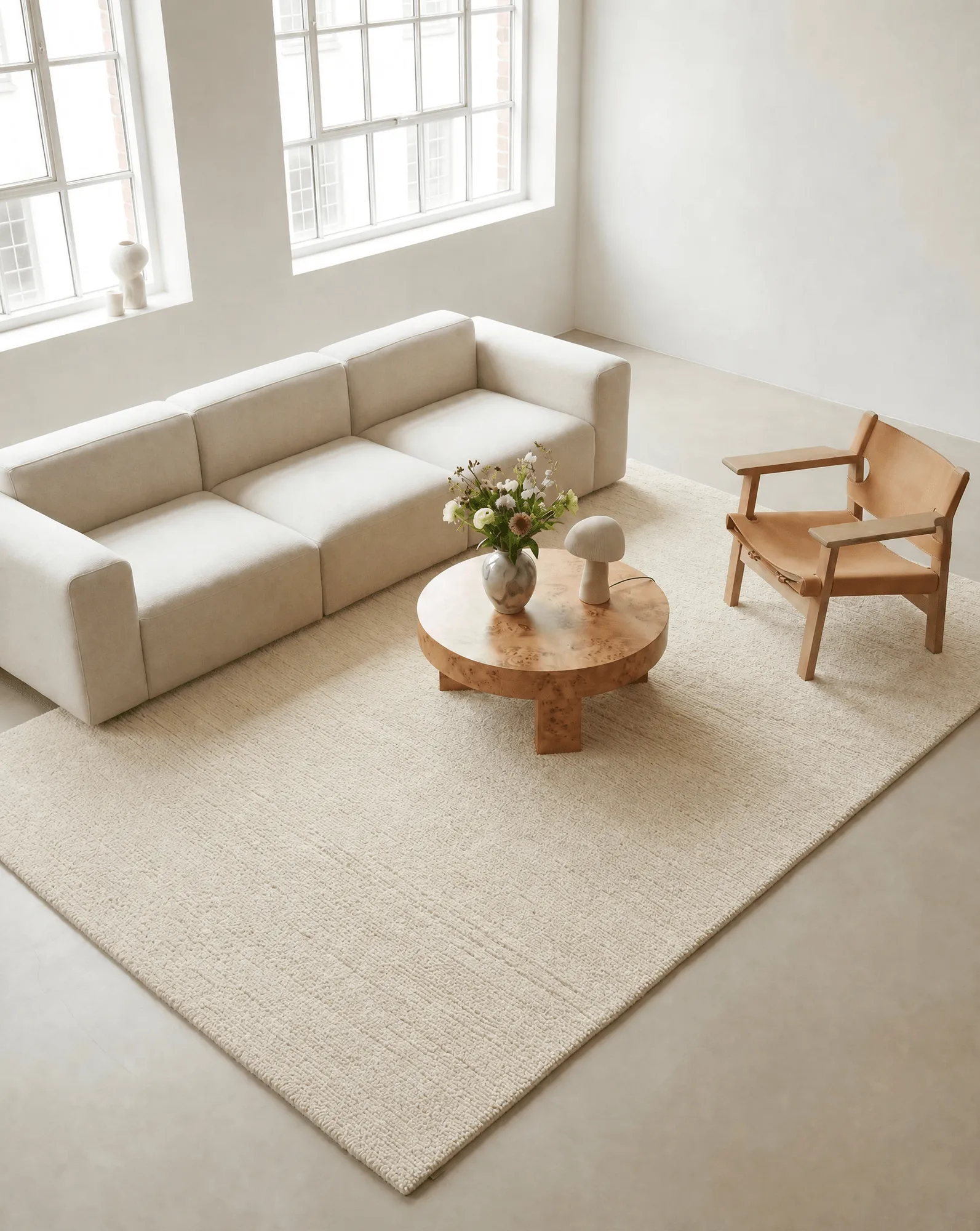 Dune Wollteppich, Ivory, 170x230 cm Classic Collection