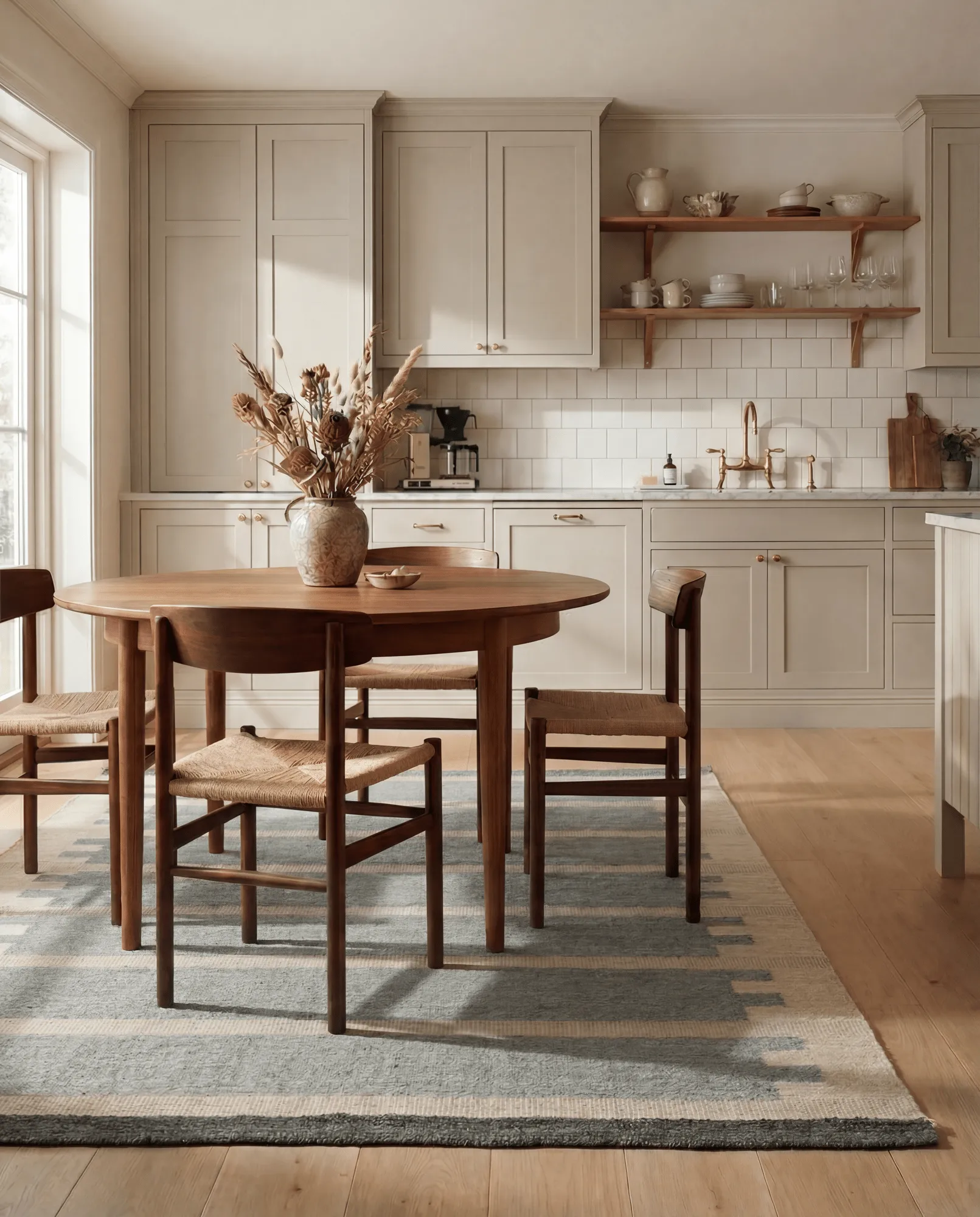 Falsterbo Wollteppich, Blue, 170x230 cm Classic Collection