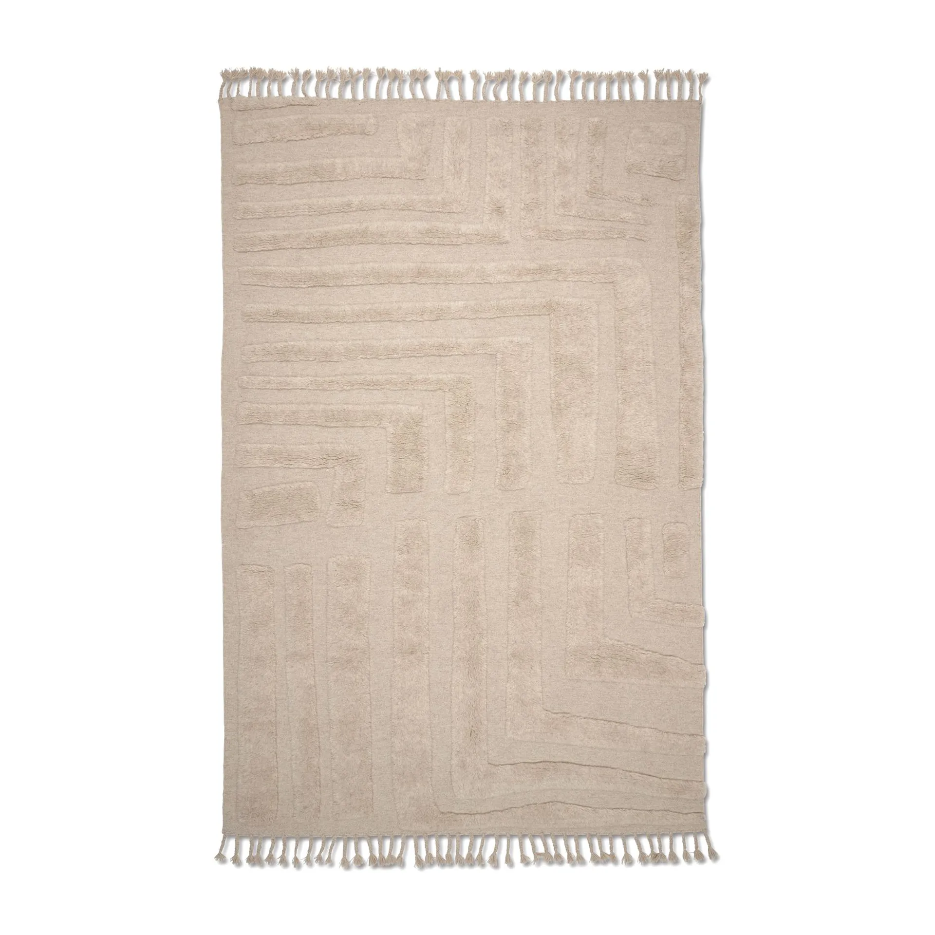 Field Wollteppich 200 x 300 cm, Natural Beige Classic Collection