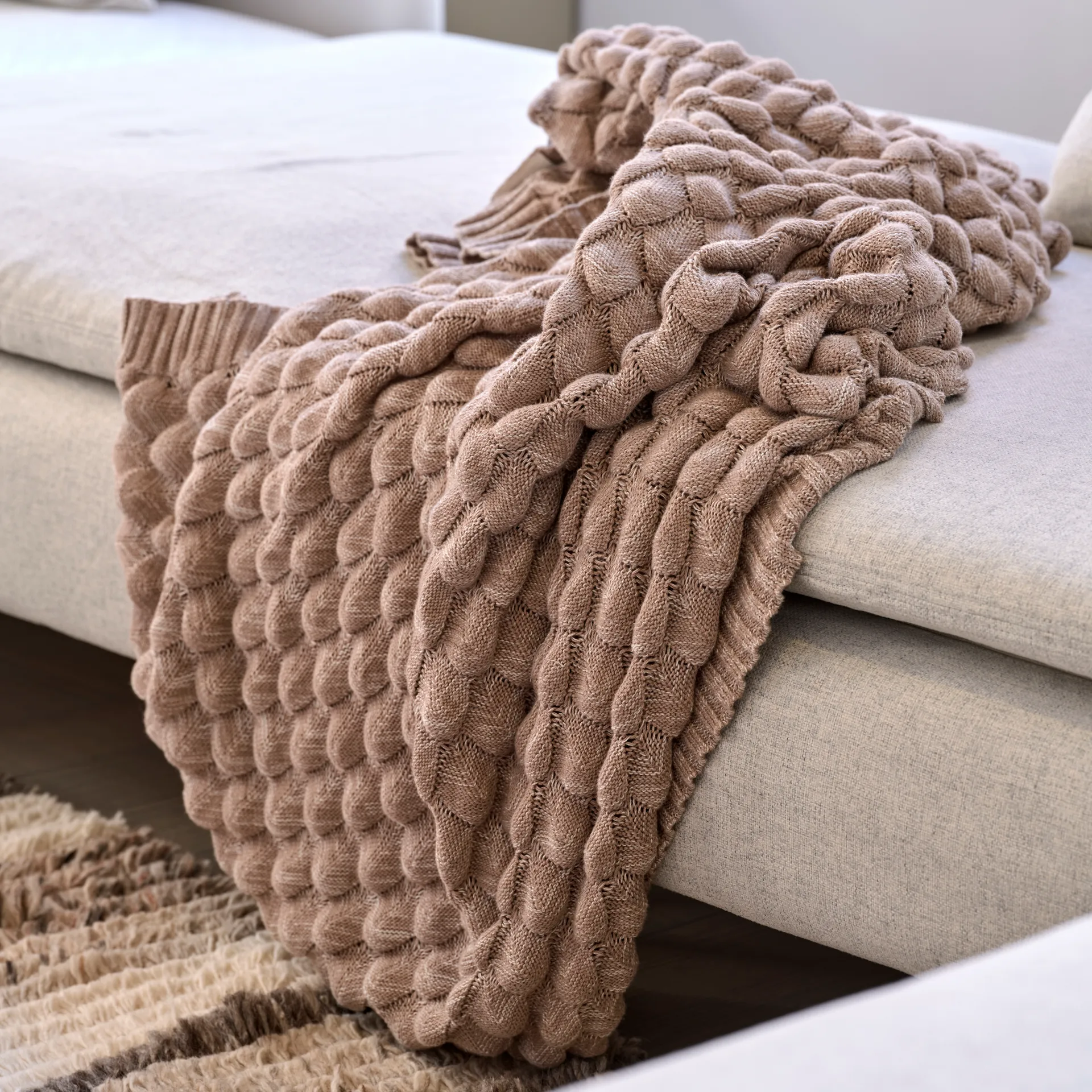 Gems Decke 130 x 170 cm, Simply taupe Classic Collection