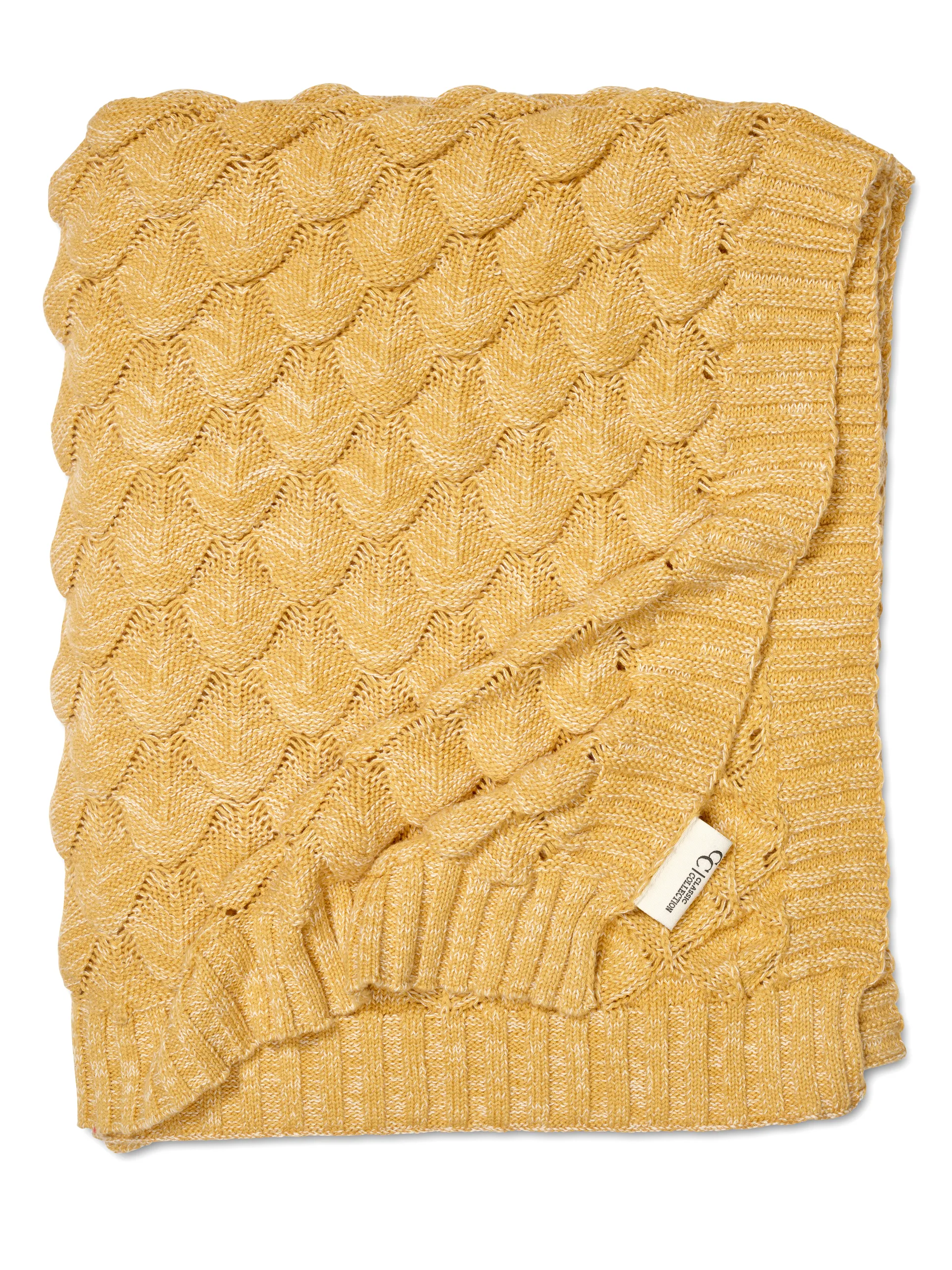 Gems Wolldecke 130 x 170cm, Gelb Classic Collection