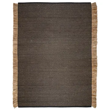 Goa Teppich 170 x 230cm - Schwarz-jute - Classic Collection